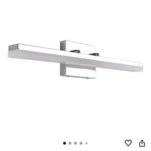Modern Chrome Bathroom Vanity Light